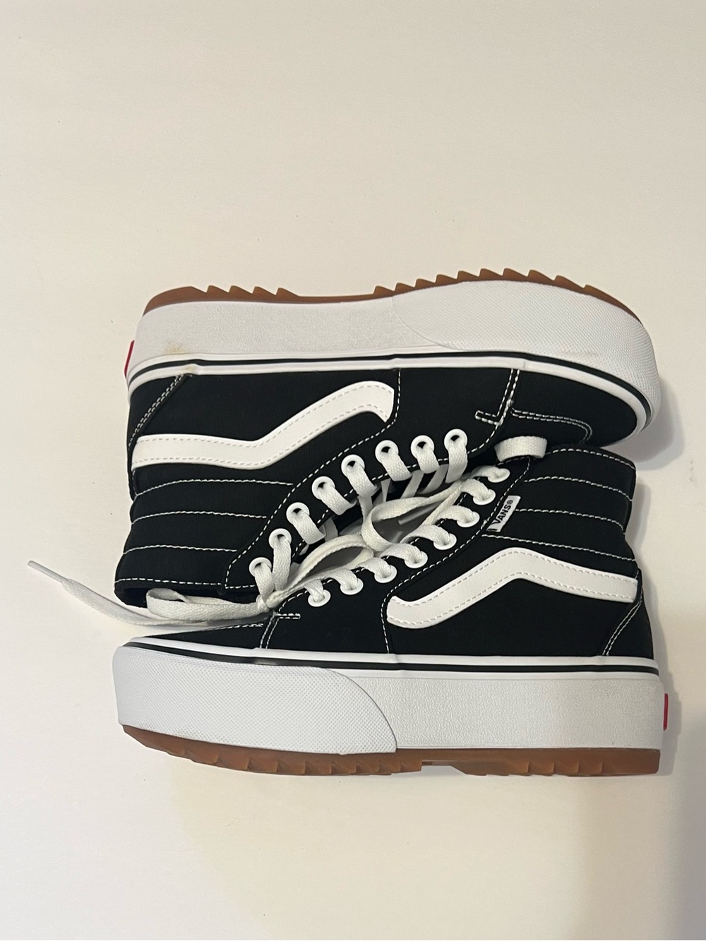Vans Black and White High-Top Sneakers - Picture 3 of 10